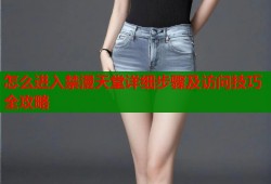 怎么进入禁漫天堂详细步骤及访问技巧全攻略