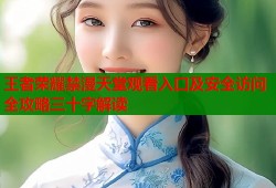 王者荣耀禁漫天堂观看入口及安全访问全攻略三十字解读