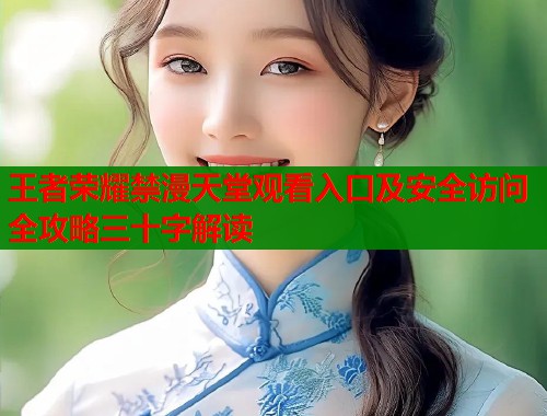 王者荣耀禁漫天堂观看入口及安全访问全攻略三十字解读