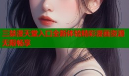 三禁漫天堂入口全新体验精彩漫画资源无限畅享