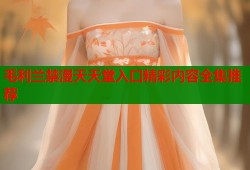 毛利兰禁漫天天堂入口精彩内容全集推荐